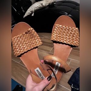 Steve Madden Women's Brown Woven Sandals